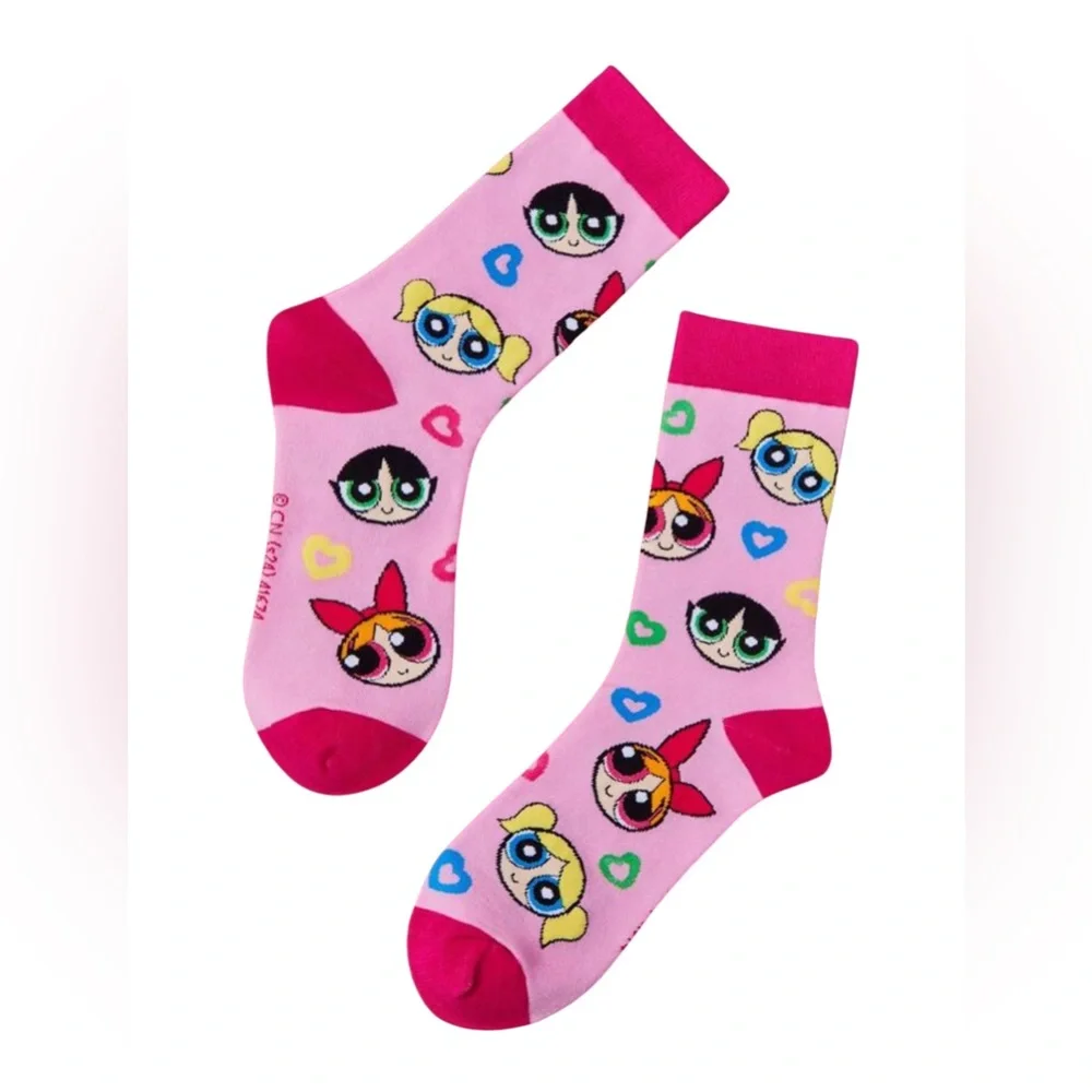 •Puff Love• PowerPuff Girls Graphic Unisex Socks 3 for $21